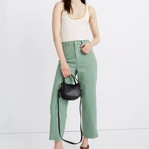 Madewell Slim Emmett Wide-Leg Crop Pants 33 Tall
